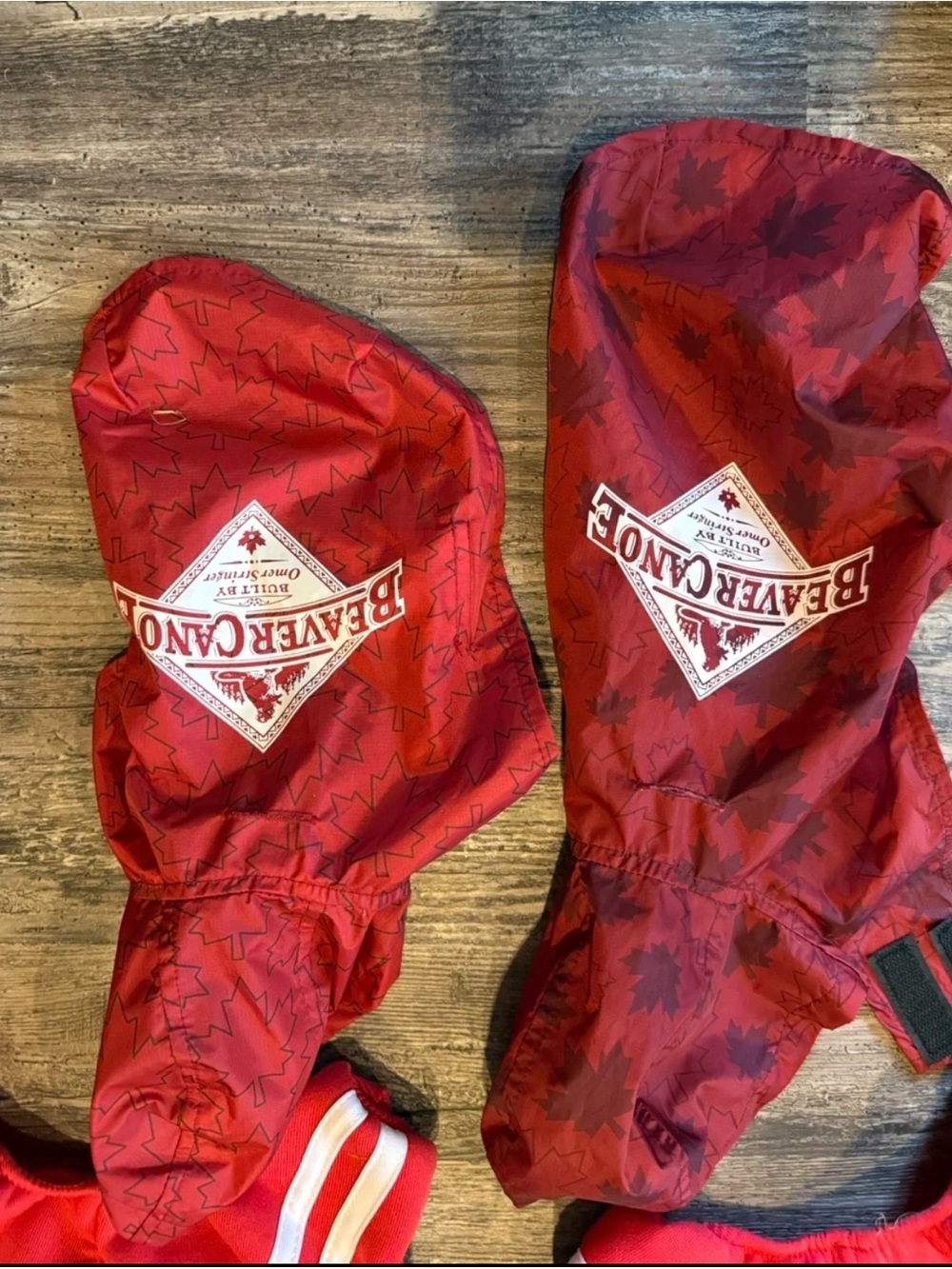 Beaver Canoe Red Small Dog Waterproof Cape